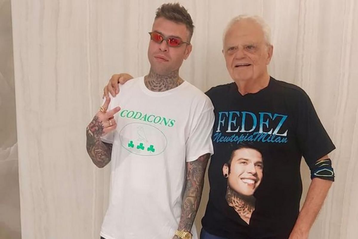 Carlo Rienzi del Codacons con Fedez. Carlo Rienzi del Codacons con Fedez.