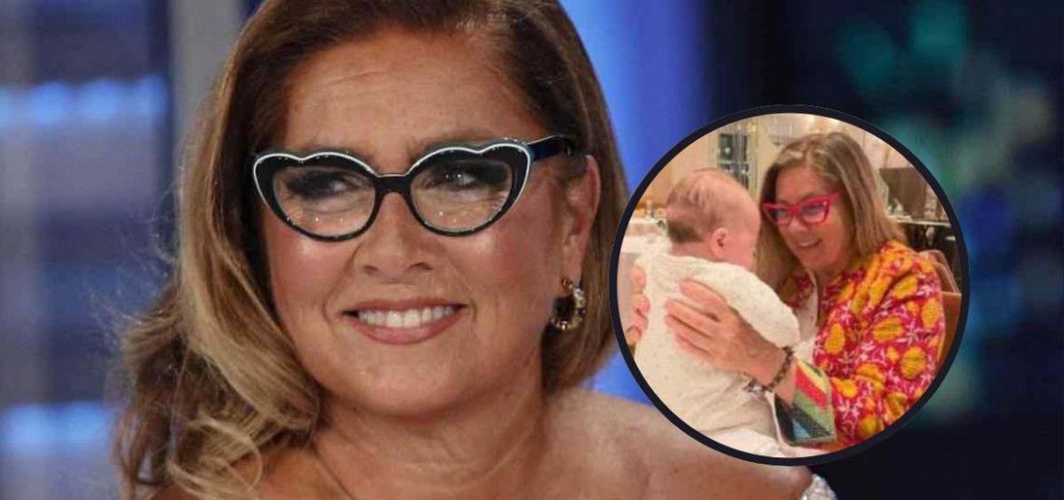 Romina Power con il nipote Axel Lupo.