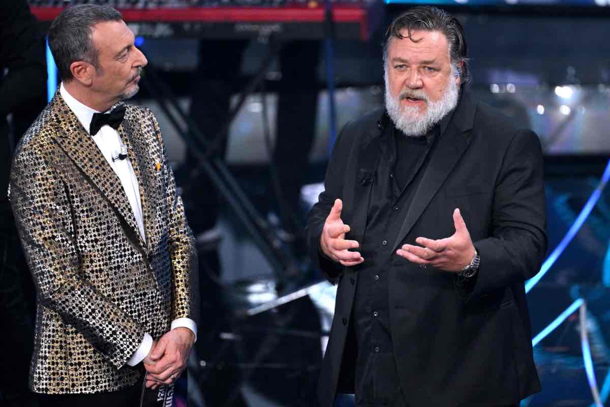Russell Crowe a Sanremo