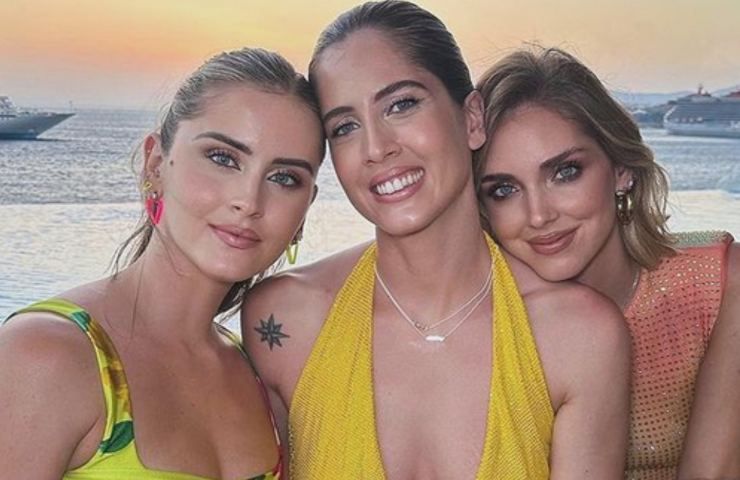 Valentina Ferragni con le sorelle Chiara e Francesca.