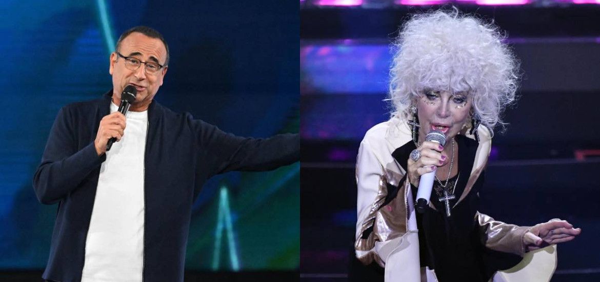 Donatella Rettore e Carlo Conti